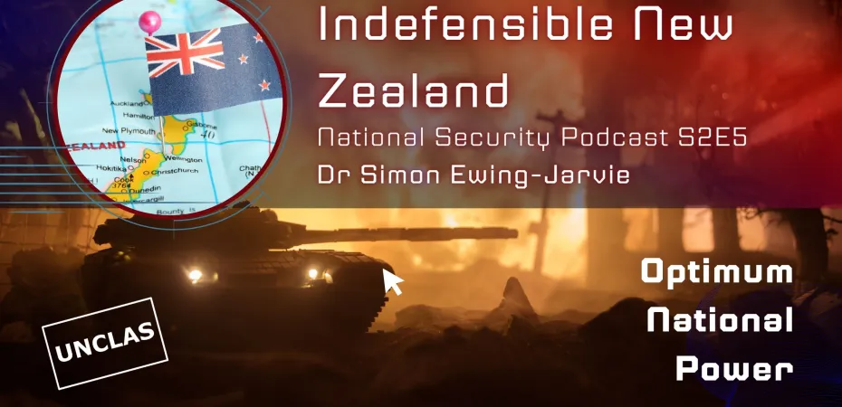 Indefensible NZ National Security Podcast S2E5 - Optimum National Power